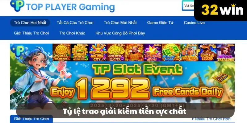 Tỷ lệ trao giải kiếm tiền cực chất