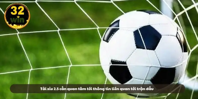 Tài xỉu 2.5 cần quan tâm tới thông tin liên quan tới trận đấu