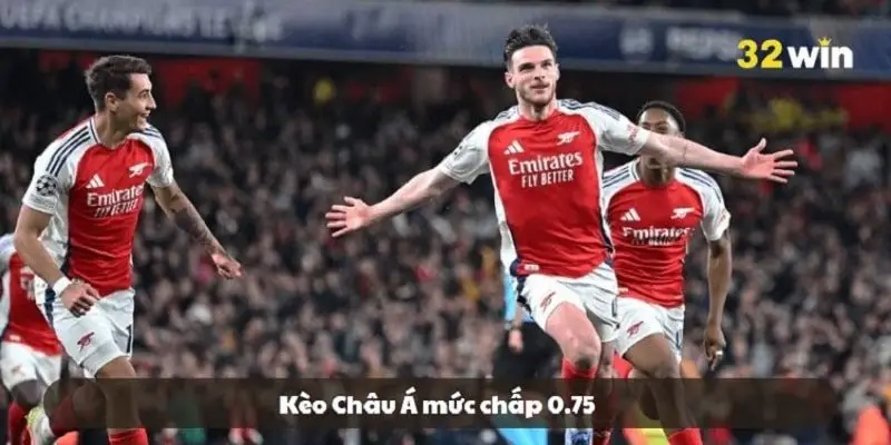 Với mức chấp 0.75 thì bên cửa trên cần có thắng lợi cách biệt vượt qua mốc tỷ lệ